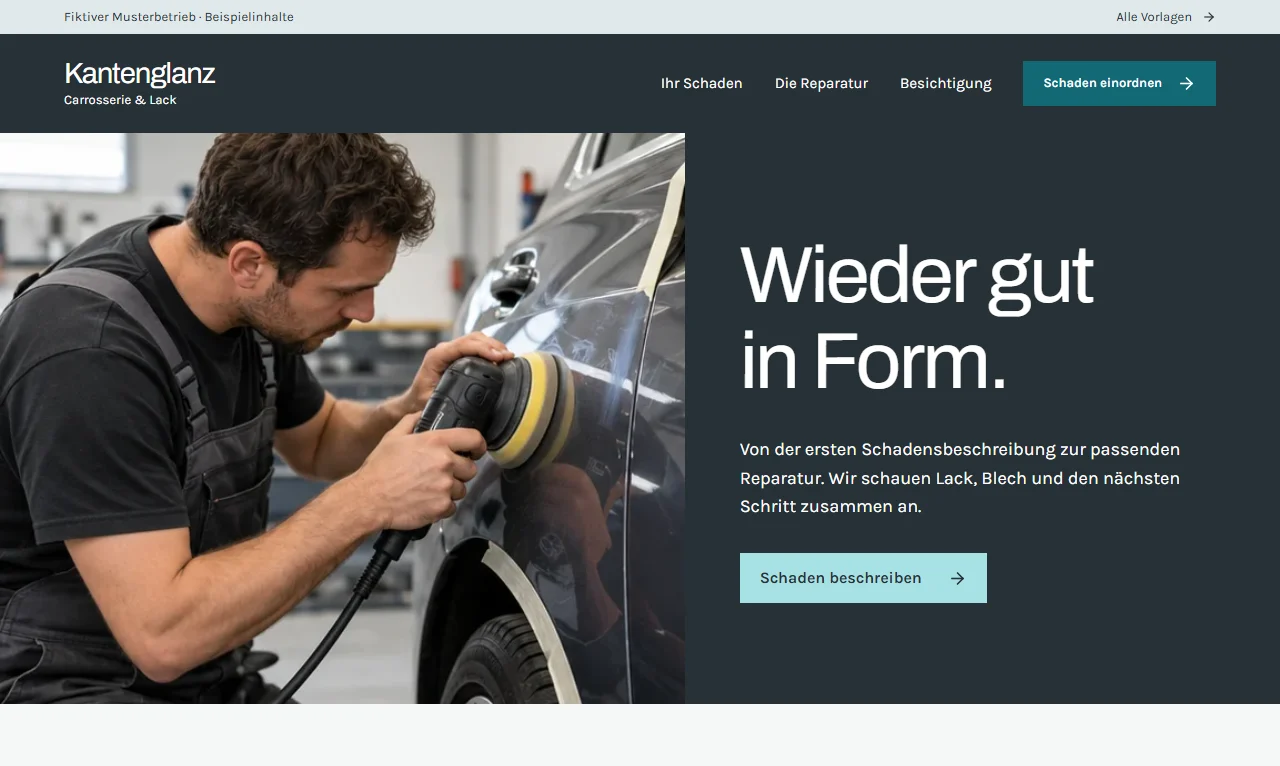 Website-Vorschau von Carrosserie Kantenglanz